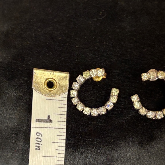 Sparkling faux diamond Bracelet and Hoop Earrings Set - Picture 7 of 7